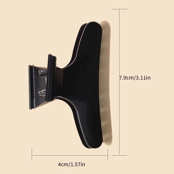 🆕 6Pc Butterfly Clip Perm Highlight Styling,Section, Cutting & Coloring,Black - Picture 3 of 3